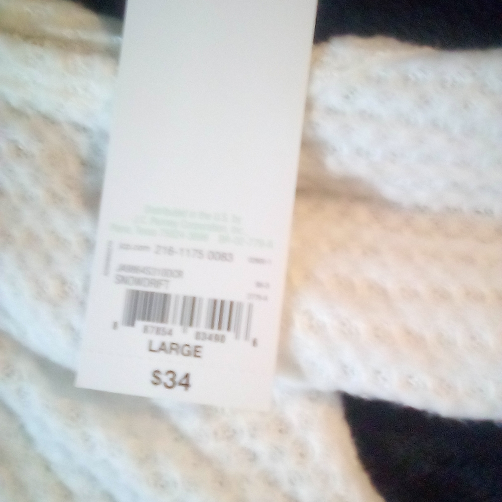 Decree Off-the-Shoulder White Sweater